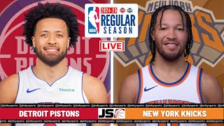 Detroit Pistons vs New York Knicks  NBA LIVE TODAY 2024 Full Game Scoreboard [upl. by Hurff]