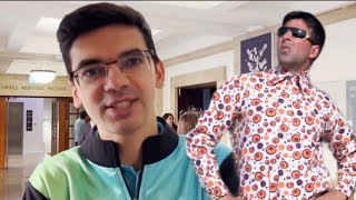 Anish Giri Has Mastered The Fake Fan Smile 😆 [upl. by Oiromed]