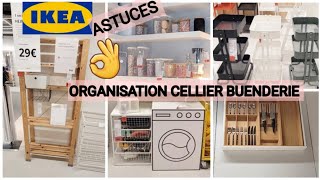 IKEA👌ORGANISATION RANGEMENT CELLIER BUANDERIE DE A à Z ÉTAGÈRE DESSERTE BOCAUX IKEA ORGANISATION [upl. by Enalahs]