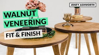 How to make and fit veneer edging to a circular table  Part 2 Fill and Finish [upl. by Lux590]