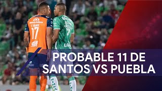 Probable 11 de Santos Laguna vs Puebla [upl. by Bennion]