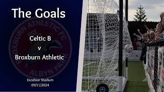 Broxburn Athletic v Celtic B  The goals [upl. by Rehptsirhc]