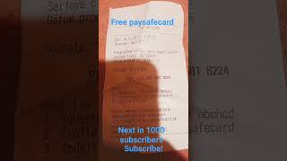 free paysafecard [upl. by Dalia]