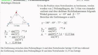 Sinussatz Kosinussatz Formelumstellungen [upl. by Ynetruoc252]