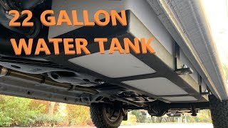 How To Install A WATER TANK Underneath Your Van vanlife [upl. by Anilejna]