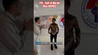 Ketika Raffi di maragi Mas WAPRES gibran pergi gak di kasi ijin [upl. by Ahsinauq]