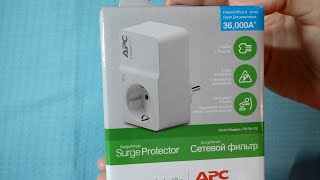 Обзор сетевого фильтра APC Essential SurgeArrest 1 розетка White из Rozetka [upl. by Okire]