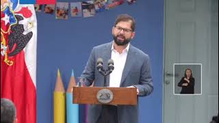 quotLa Educación Pública tiene buenas noticias para Chilequot Presidente Gabriel Boric [upl. by Enelehcim444]