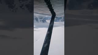 Landing on a glacier in Alaska in a De Havilland DHC2 Canada Turbo Beaver [upl. by Leo]