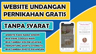 Cara Membuat Website Undangan Pernikahan Digital Gratis terbaru 2022 [upl. by Reames717]