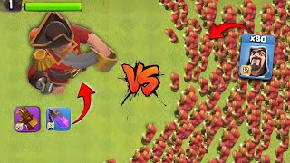 COC LEVEL 1 King 👑 vs Max all troops with CC space 🥵clashofclans [upl. by Lindsay867]