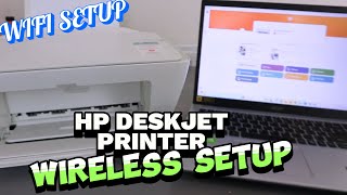 How To Connect HP Deskjet 2710e AllInOne Printer To Wireless WIFI Network [upl. by Halbeib]