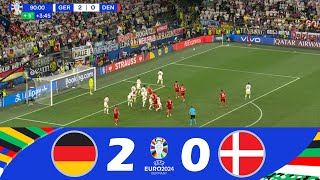 GermaniaDanimarca 20  UEFA Euro 2024  Highlights della Partita [upl. by Ecinuahs]