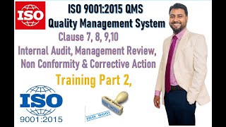 ISO 90012015 QMS Quality Management System Part 2 Clause 7 8 9 amp 10 [upl. by Afton]