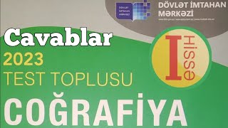 Coğrafiya yeni test toplusu cavabları 1ci hissə 2023 DİM [upl. by Niuqauj448]