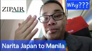 ZIPAIR ZG95 Tokyo To Manila Review A bit disappointed [upl. by Noryk]