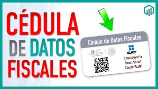 CEDULA DE DATOS FISCALES Cómo sacarla 20242025 [upl. by Hendon]