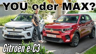 Citroën ëC3 YOU für 23300 Euro oder MAX für 27800 Euro Vergleich  Test  Review [upl. by Inajna427]