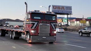 I want to watch Trucks in America 1 hour of highway action in Arizona Truck Spotting USA [upl. by Tris]