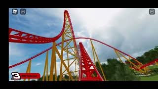 Roblox Kings Dominion Intimidator 305 Front Seat 🎢 [upl. by Anoyk188]