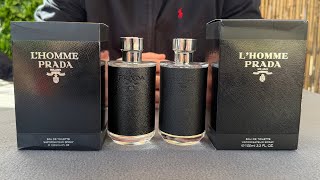 Fake vs Real Prada L’Homme Perfume [upl. by Atiuqehs]