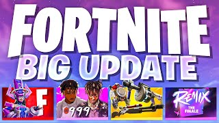 NEW Fortnite Remix BIG Update v3211 amp What to Expect FREE Skin Juice WRLD Collabs Chapter 6 [upl. by Hillhouse]