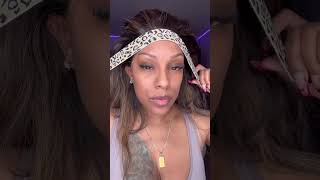 Wig Install Using No Bald Cap Method wigs frontalwig blackgirlhairstyles wigtutorial [upl. by Ronny]