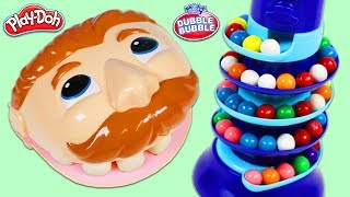 Mr Play Doh Head Learns Colors With Gumball Dispenser [upl. by Crispas]