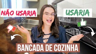 6 BANCADAS QUE EU NÃO USARIA X 6 BANCADAS QUE USARIA NA MINHA COZINHA  Mariana Cabral [upl. by Illak]