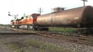 BNSF 7633 East with the KCDenver Train [upl. by Odranar]