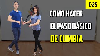 COMO BAILAR CUMBIA  PASO BÁSICO 🔥 CRUZADO [upl. by Turk422]