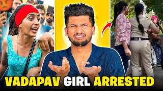 VIRAL VADA PAV GIRL KO POLICE NE PAKAD LIYA  RAJAT PAWAR [upl. by Kcirneh657]