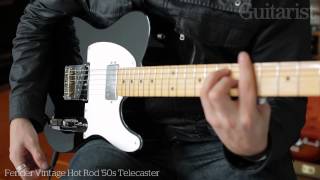 Fender Vintage Hot Rod 50s amp 60s Telecaster electric guitar demo [upl. by Snider303]