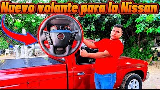 Volante deportivo con controles en Nissan d21 [upl. by Audette668]