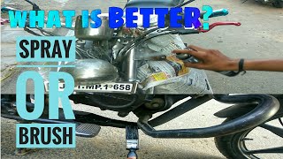 DIY  PAINT YOUR BIKE  WHAT IS BETTER SPRAY CAN OR BRUSH   INFINITY CUSTOMS [upl. by Agneta511]