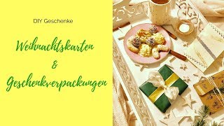 DIY Weihnachtskarten und Geschenkverpackungen  LastMinute DIY [upl. by Kunin211]