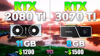 RTX 3070 Ti vs RTX 2080 Ti  Test in 10 Games [upl. by Kaufmann275]