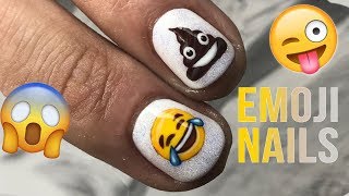 EMOJI NAILS THATS SOME FUNNY 💩💩💩  MATT IS BACK [upl. by Aramas]