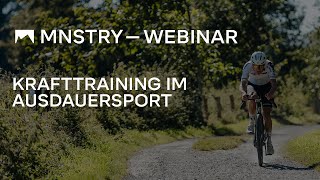 MNSTRY Webinar Krafttraining im Ausdauersport [upl. by Latsryk]