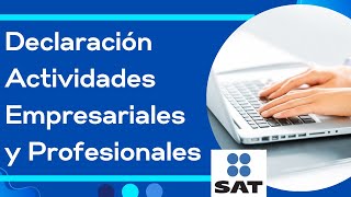 ✅🔔Como hacer Declaración mensual de Personas Físicas ACTIVIDAD EMPRESARIAL Y PROFESIONAL Tutorial [upl. by Eneja]