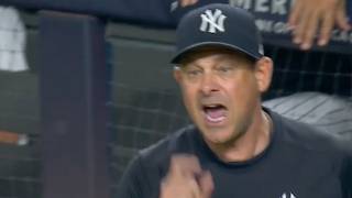 AARON BOONE EJECTION ALERT 🚨 Boone ejected from game after arguing missed strike call 👀  ESPN MLB [upl. by Gilda]