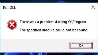 Easy Fix RunDLL Error on Windows 11 [upl. by Arand]