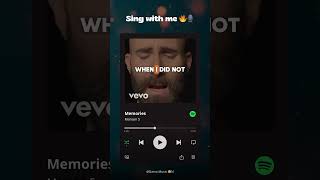 Maroon 5  Memories Lyrics indiasinger hindisong englishsongs viralvideo foryoupage trendings [upl. by Inirt813]