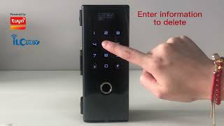 tuya smart lock G5delete user [upl. by Yslek]