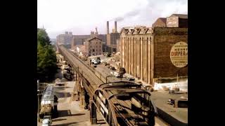 An animated photo of the Liverpool Overhead Railway Original image taken in 1938 [upl. by Felicie]