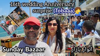 Husband Surprises Wife in 🇺🇸 America ka Sunday BazaarCheap shopping Bayside Market Miami 🇺🇸 [upl. by Oisor]