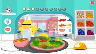 quotSuper Salad Dinnerquot educational game for kids [upl. by Sirahs]