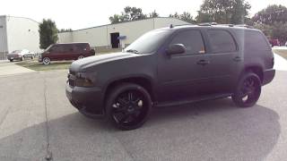 AJ Greens Matte Black Chevy Tahoe Spade Kreations [upl. by Hendrik]