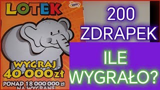 200 zdrapek Lotek za 200 złotych [upl. by Ketchum]