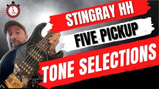 All 5 StingRay HH Pickup Tones Demo [upl. by Crin]